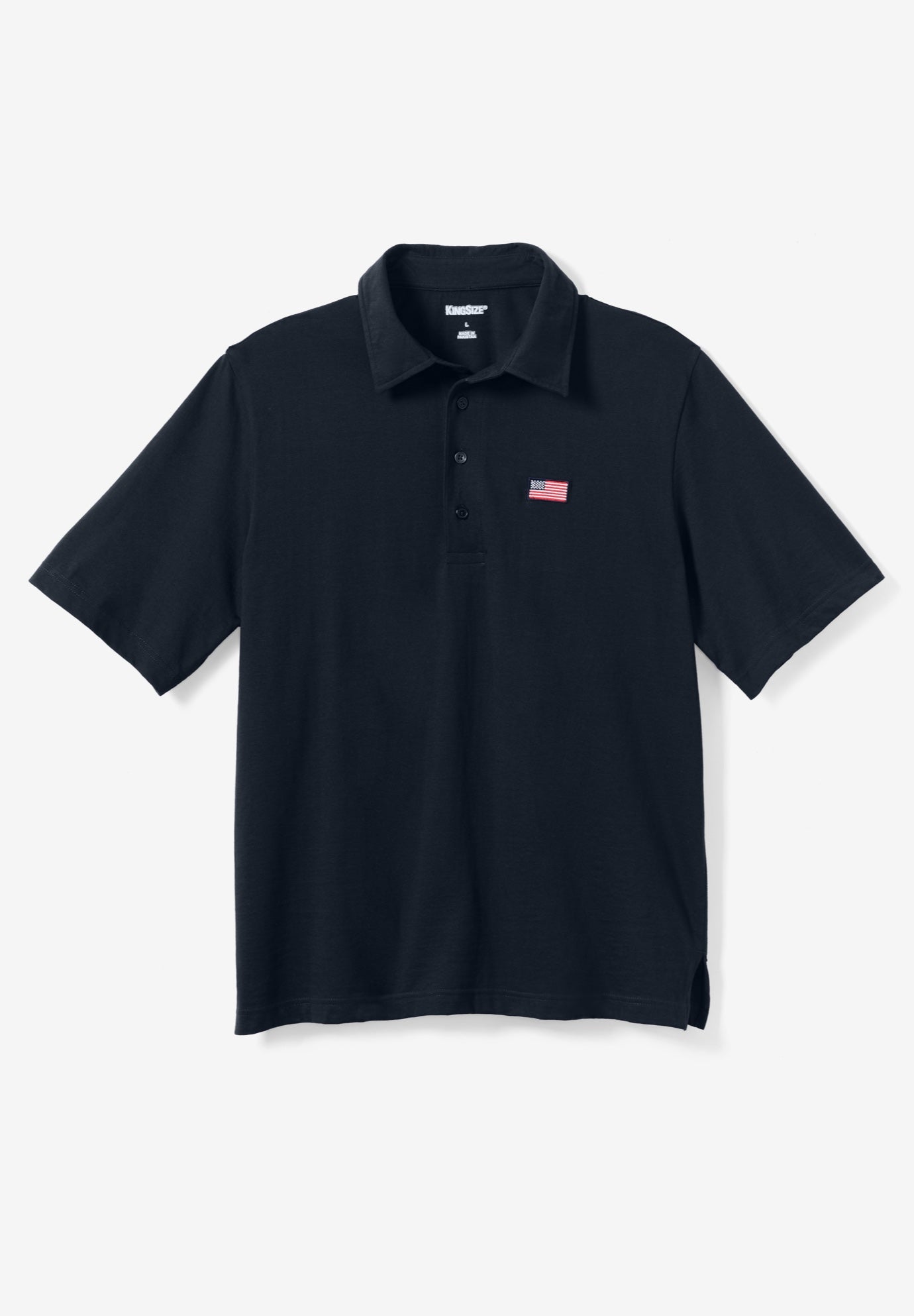 Big and Tall Americana Polo from KingSize image number 3