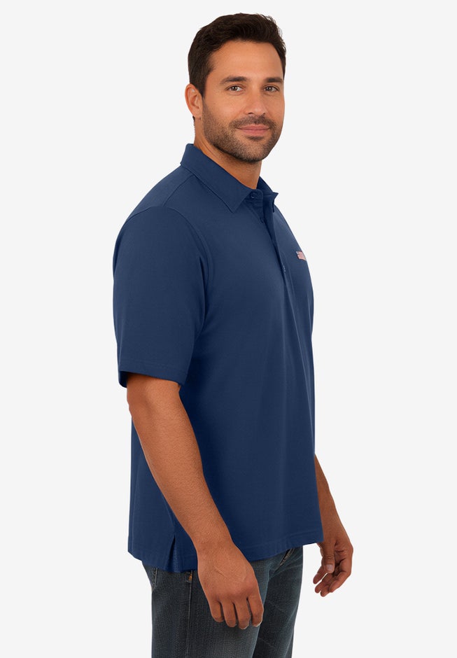 Big and Tall Americana Polo from KingSize image number 2