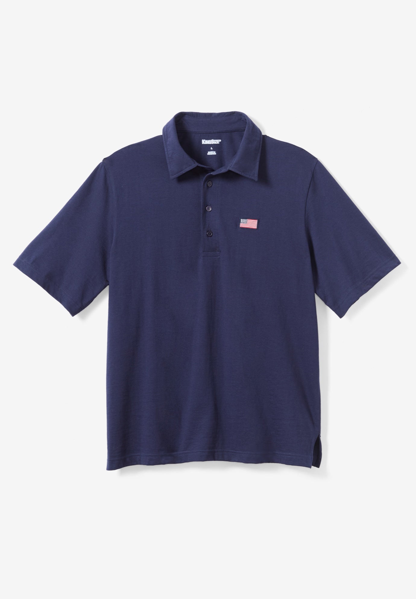 Big and Tall Americana Polo from KingSize image number 4