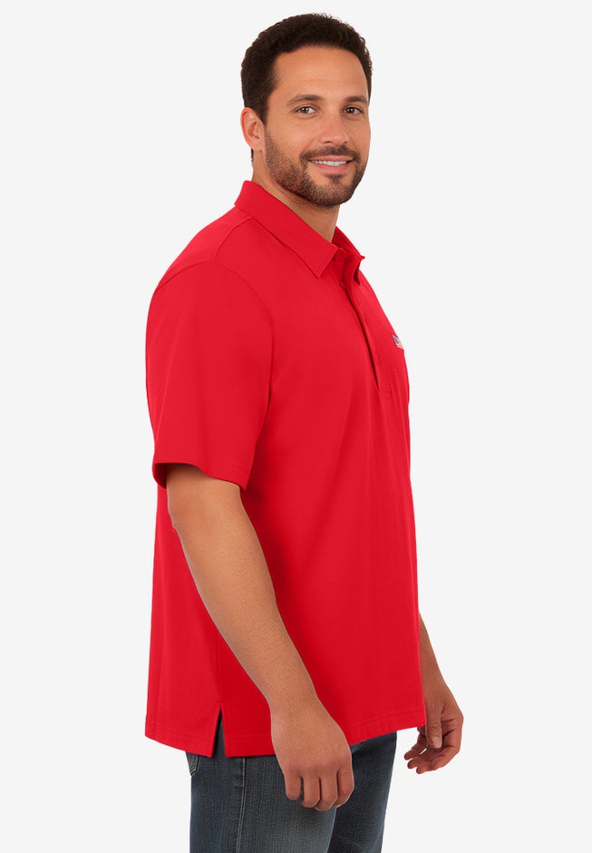 Big and Tall Americana Polo from KingSize image number 3