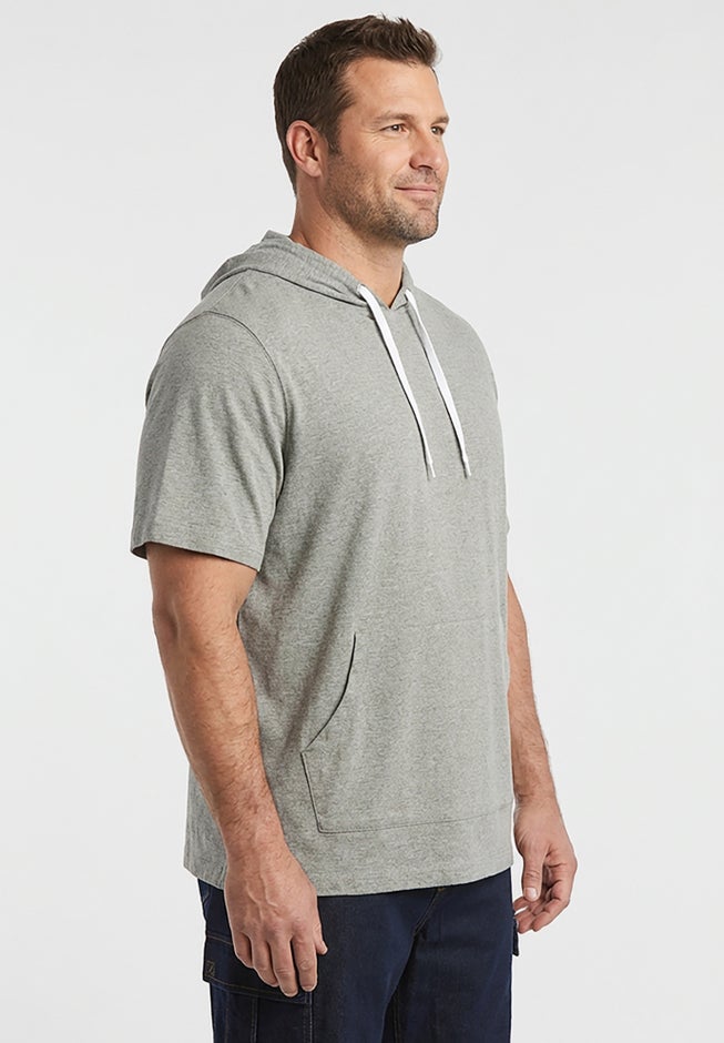 Short Sleeve Jersey Hoodie image number 1