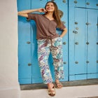 Straight Leg Linen Pant image number 4