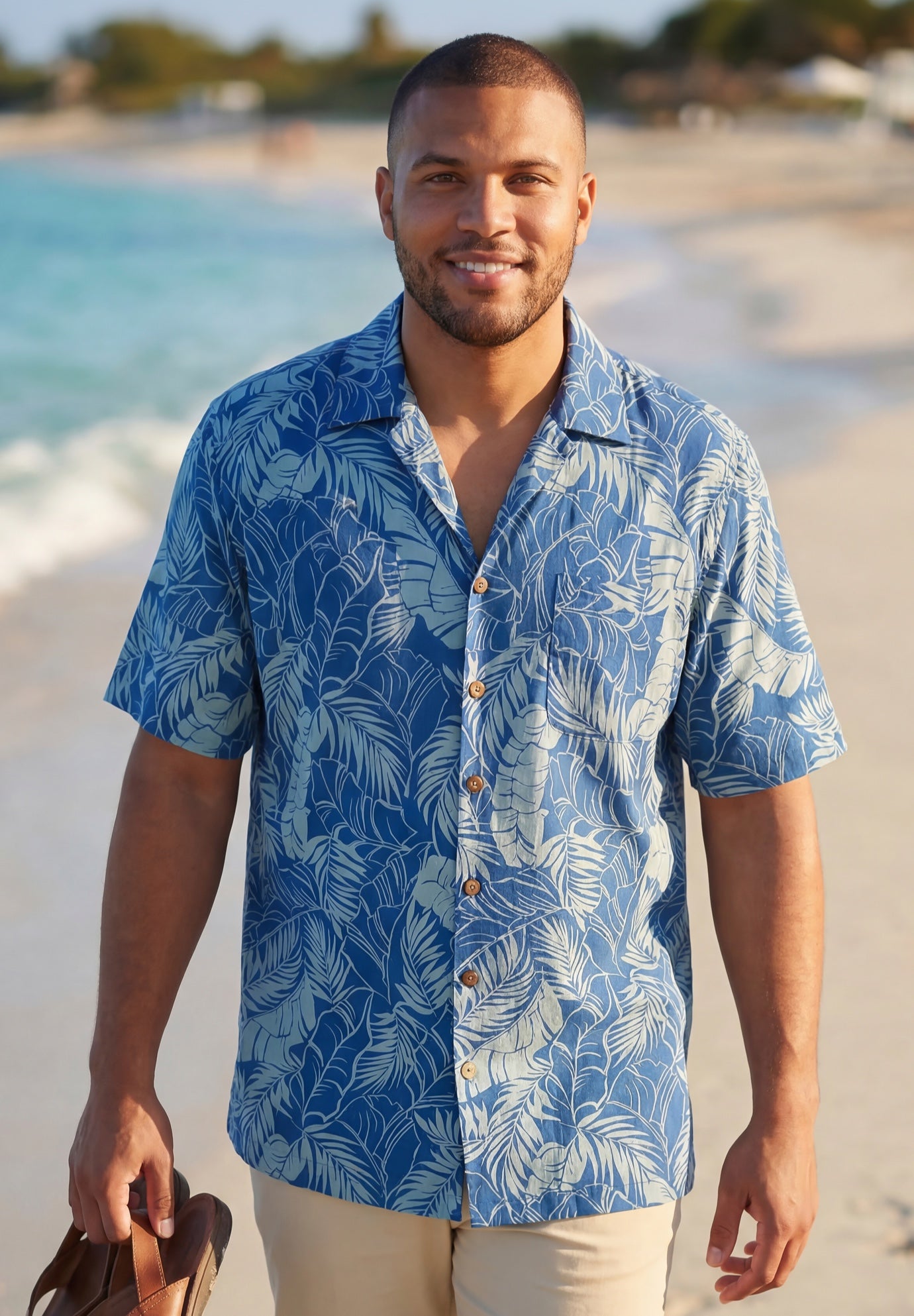 100% Cotton Hawaiian Shirt image number 0