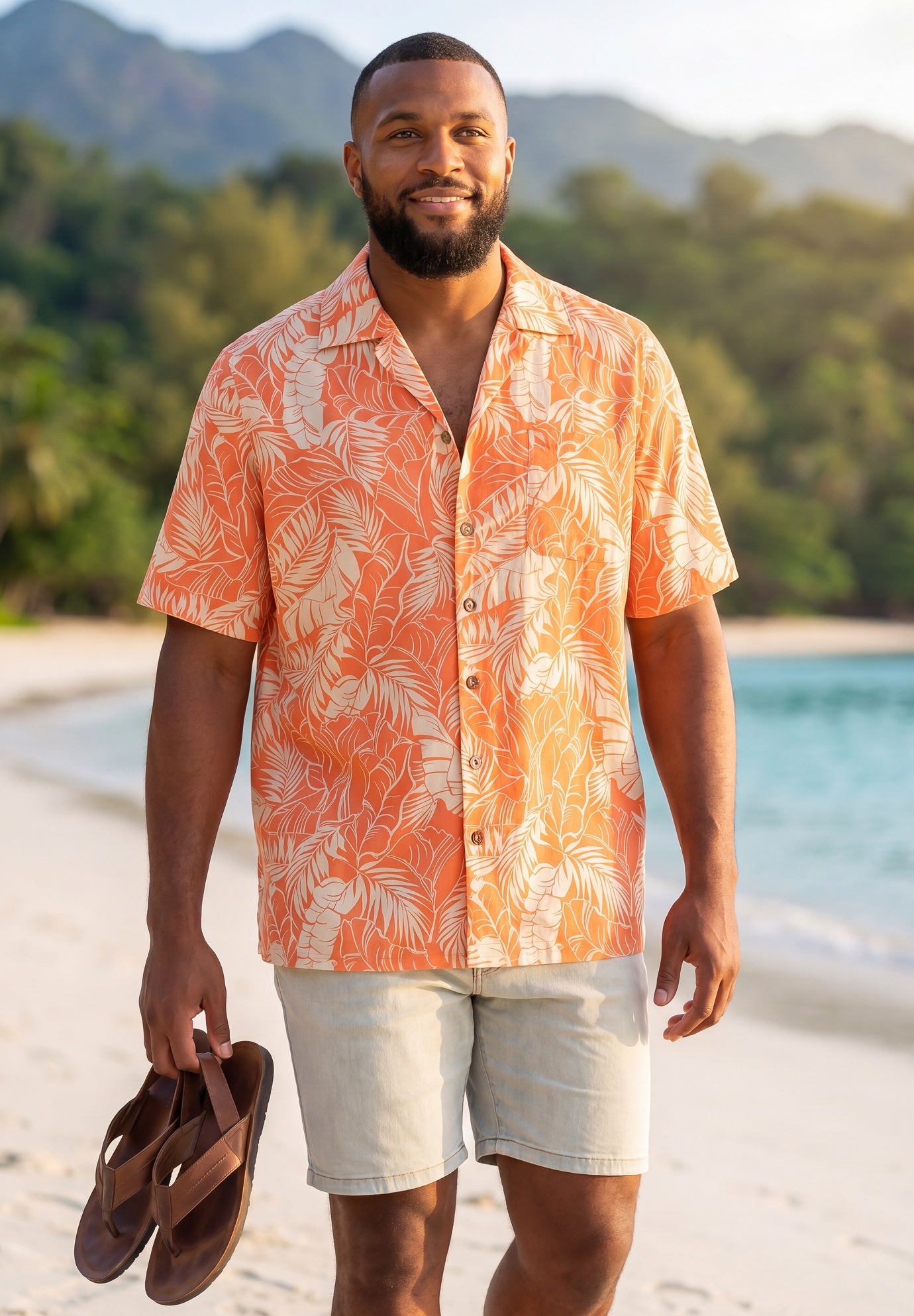 100% Cotton Hawaiian Shirt image number 0