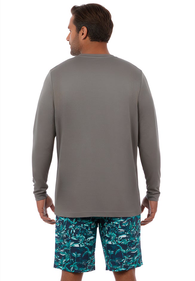 Cling-Free Long Sleeve Swim Top image number 2