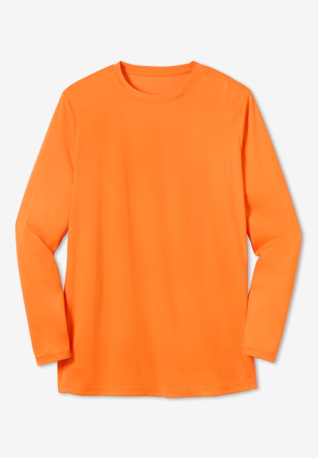 Cling-Free Long Sleeve Swim Top image number 1