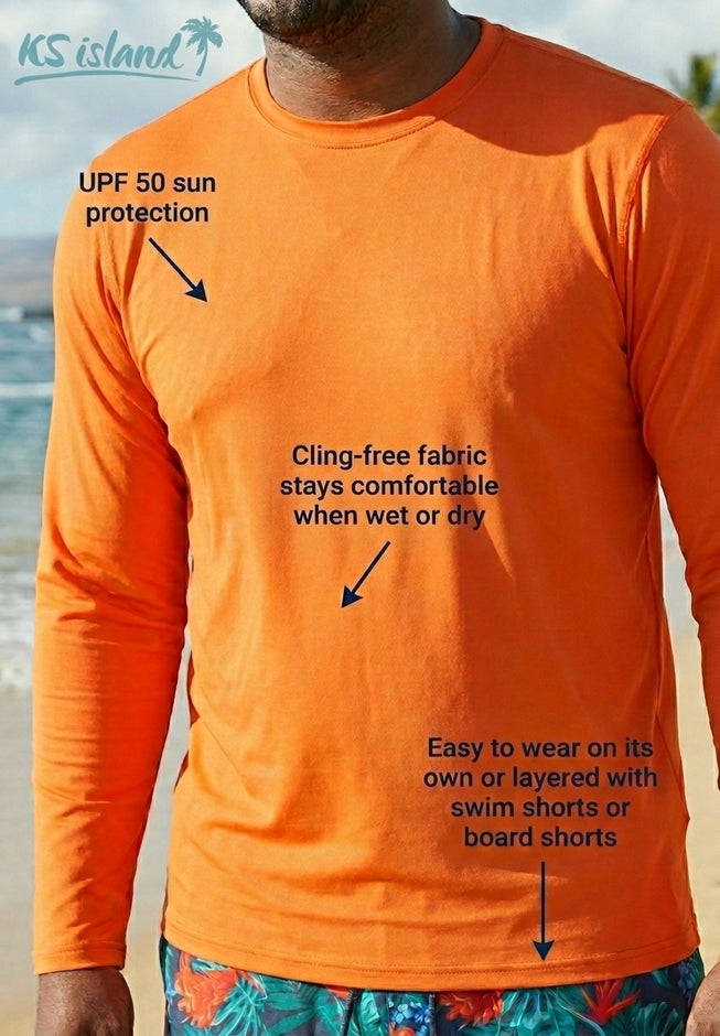 UPF 50 Long Sleeve Swim Top image number 1