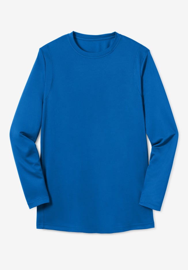 Cling-Free Long Sleeve Swim Top image number 1