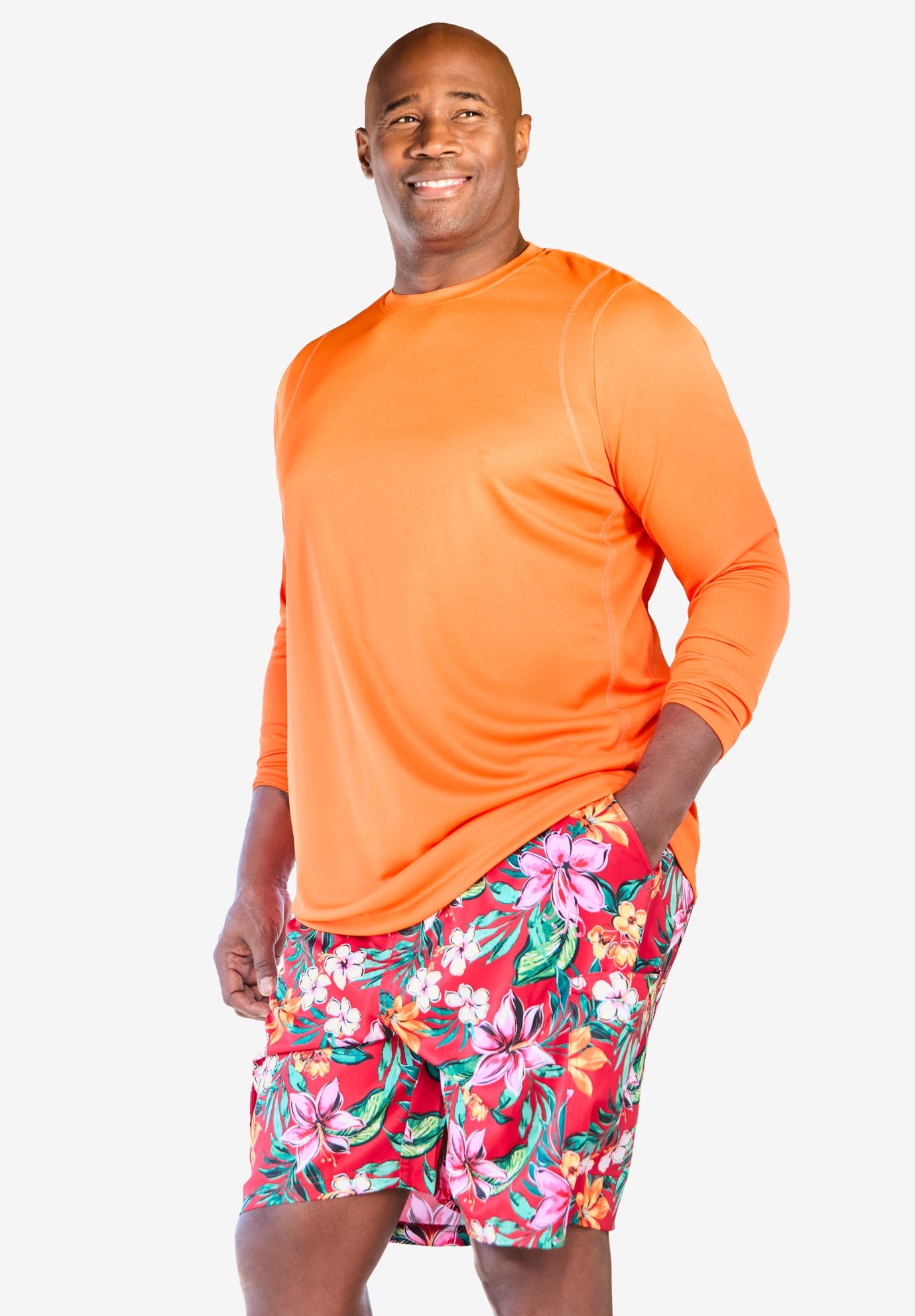 Cling-Free Long Sleeve Swim Top image number 0