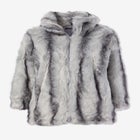 Plus Size Mid-Length Hooded Faux Fur Coat image number null