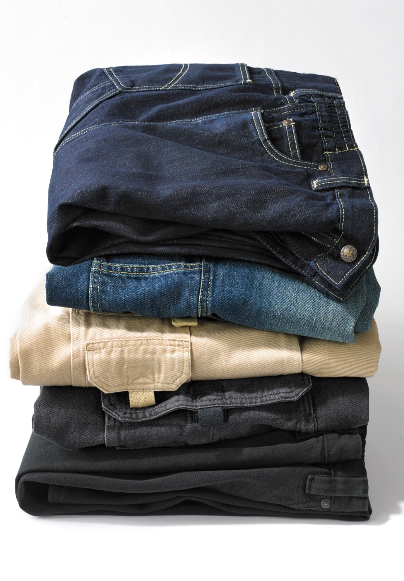 12" Side Elastic Denim Cargo Shorts image number 5