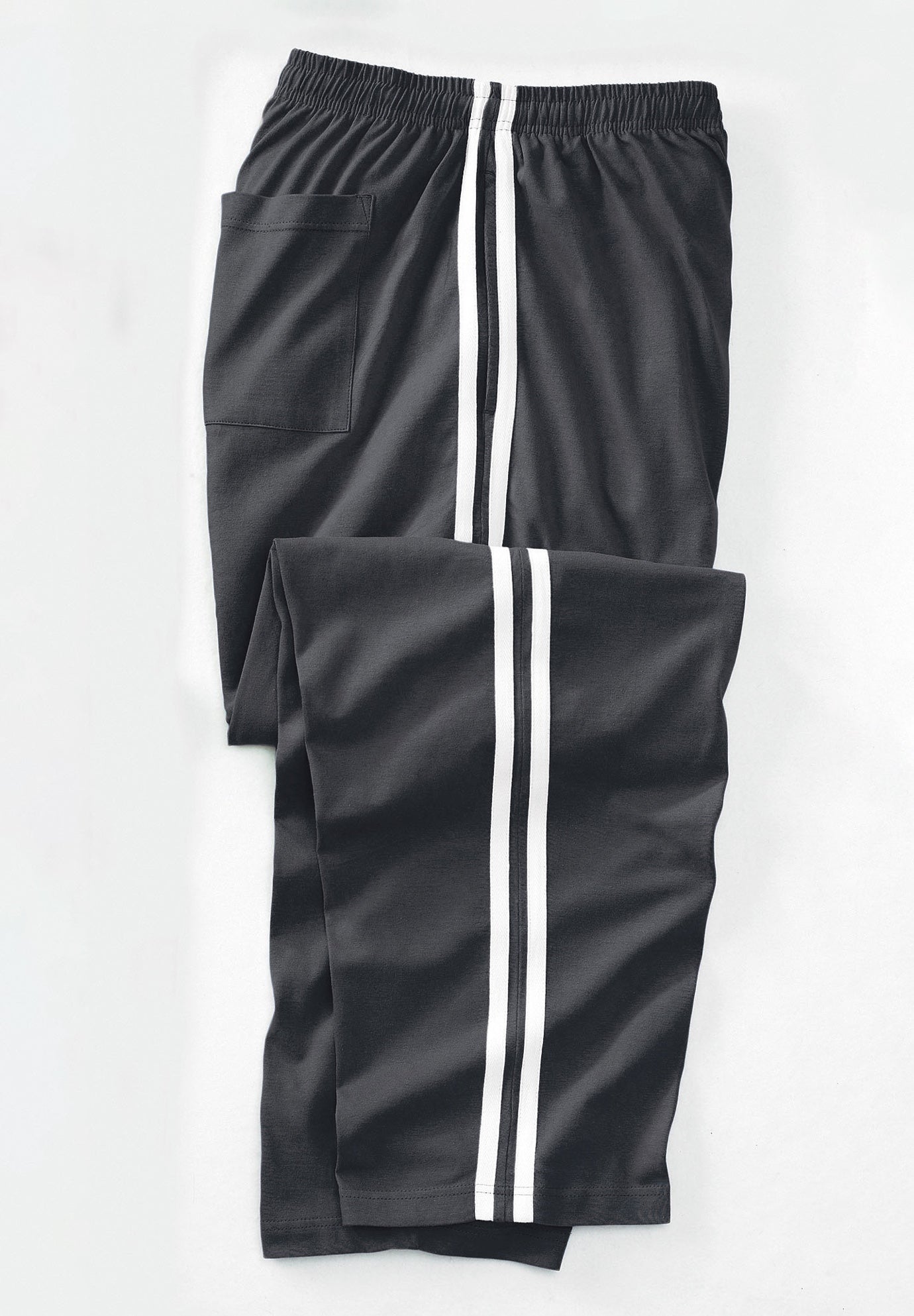 Lightweight Jersey Side-Striped Sweatpants image number 1