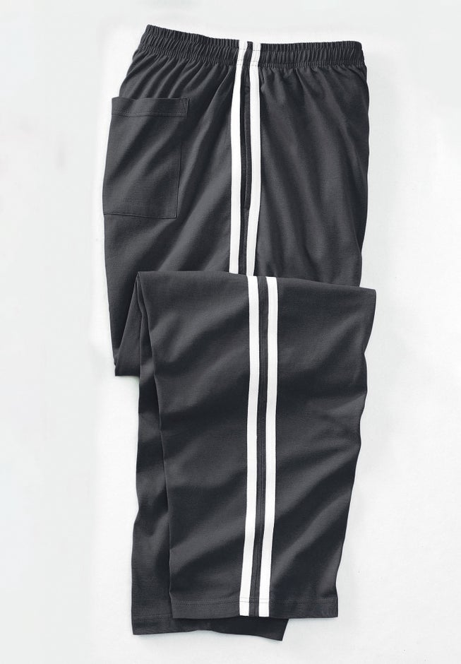 Lightweight Jersey Side-Striped Sweatpants image number 1