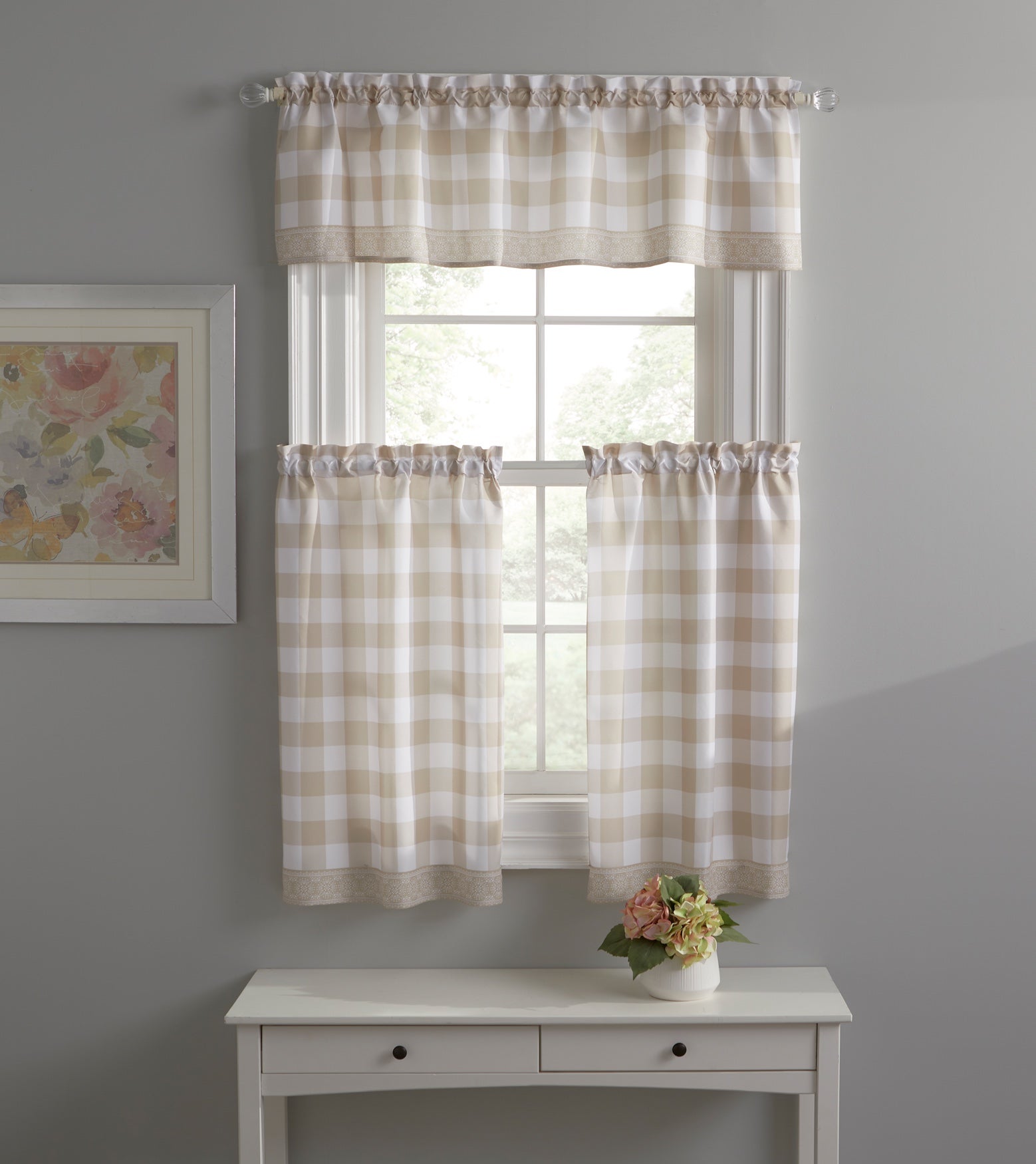 Gingham Plaid Kitchen Tier Set image number 0