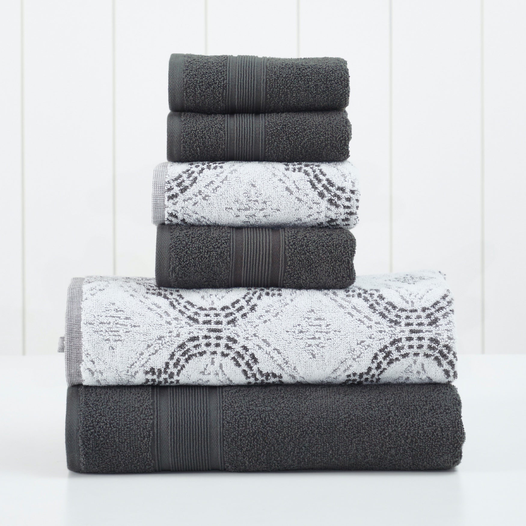 BH Studio Scroll Towel 6-Piece Set image number 0