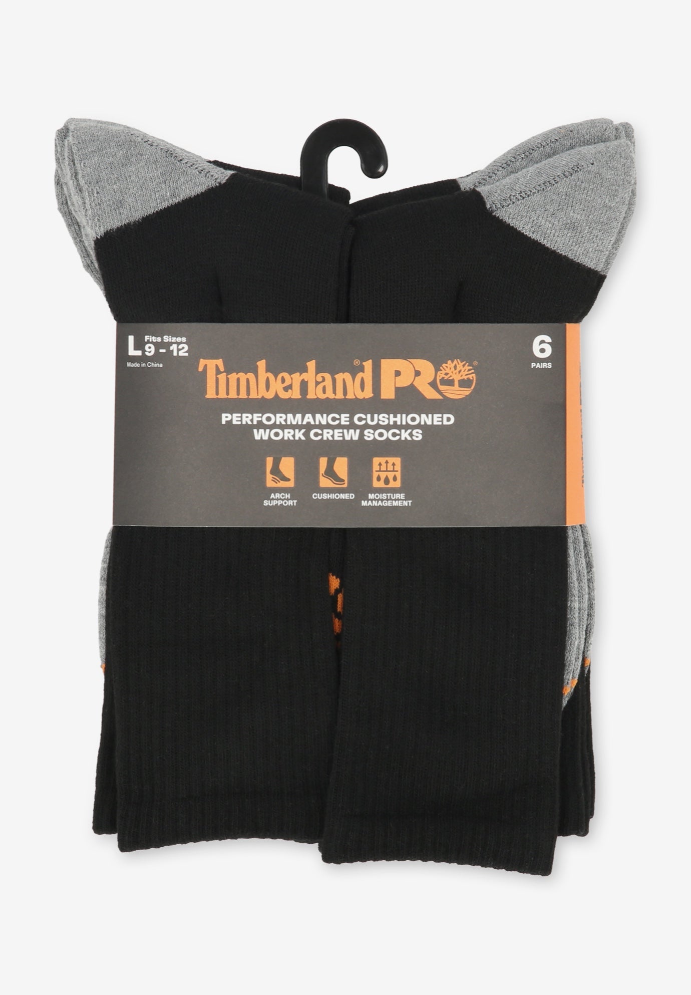 Timberland PRO&reg; Men's Crew Socks 6-Pack image number 1