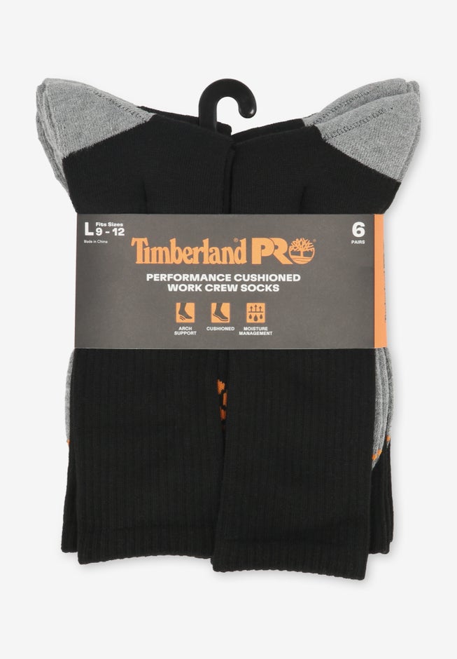 Timberland PRO&reg; Men's Crew Socks 6-Pack image number 1