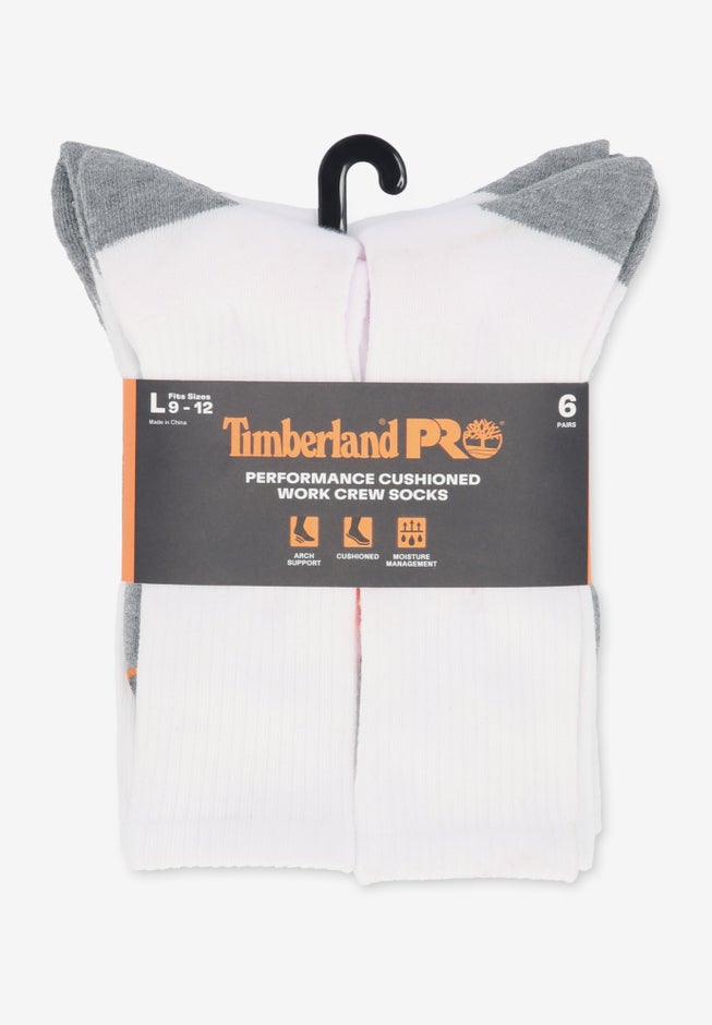Timberland PRO&reg; Men's Crew Socks 6-Pack image number 1