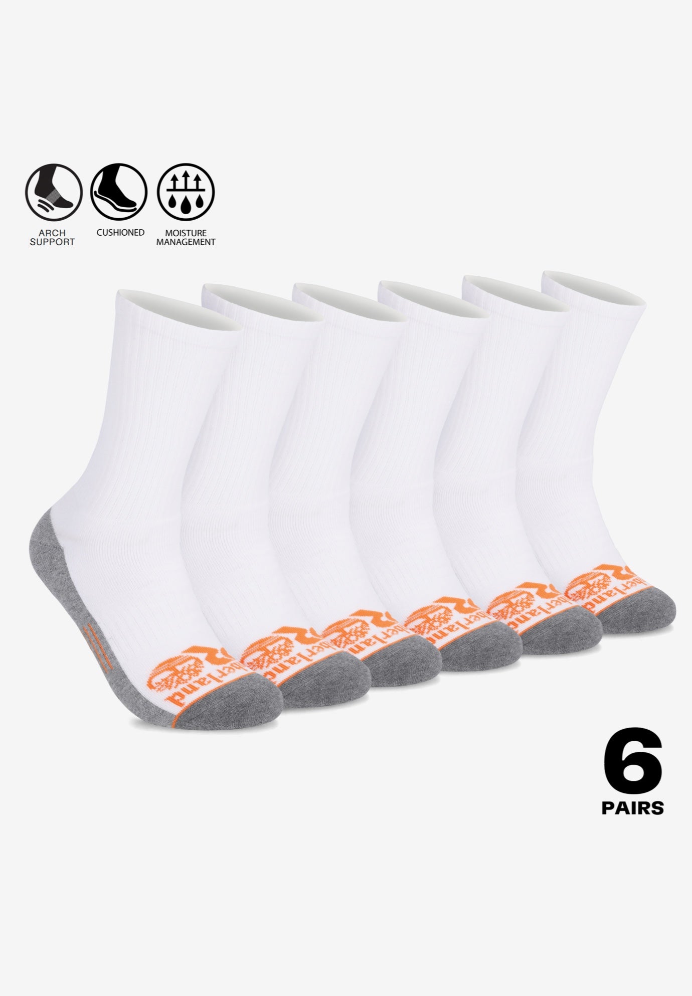 Timberland PRO&reg; Men's Crew Socks 6-Pack image number 0