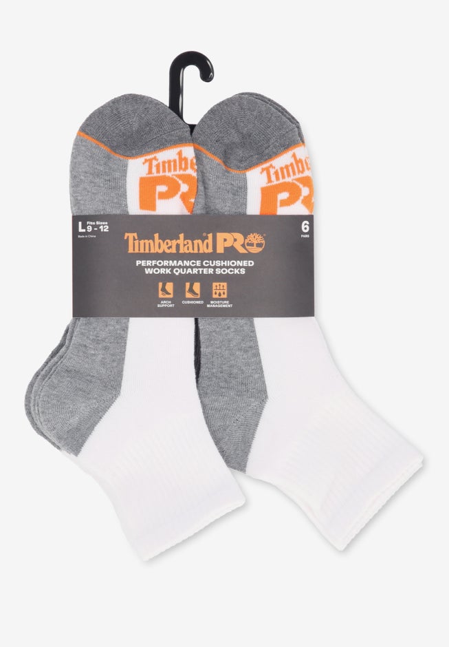 Timberland PRO&reg; Men&rsquo;s Quarter Socks 6-Pack image number 1