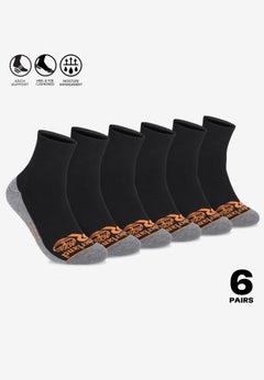 Timberland PRO&reg; Men&rsquo;s Quarter Socks 6-Pack