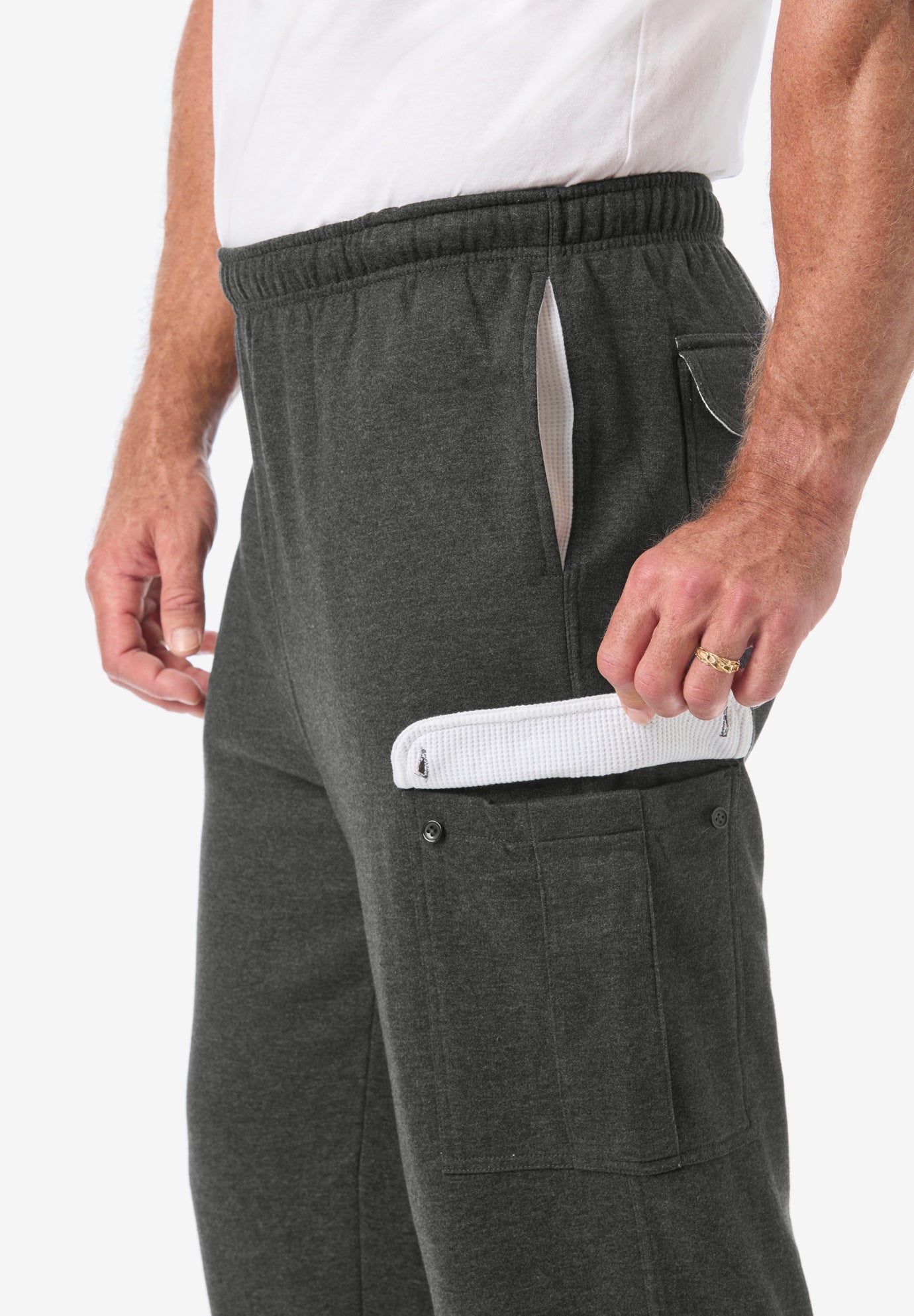 Thermal-Lined Cargo Pants image number 3