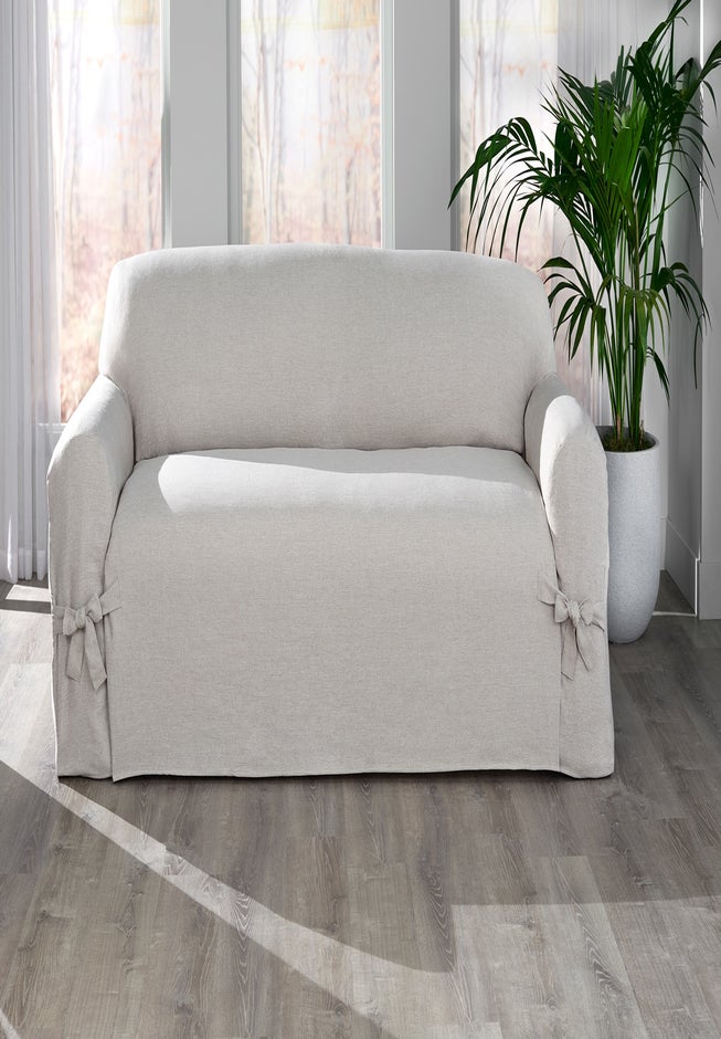 Bow Sofa Slipcover Furniture & Pet Protector image number 2