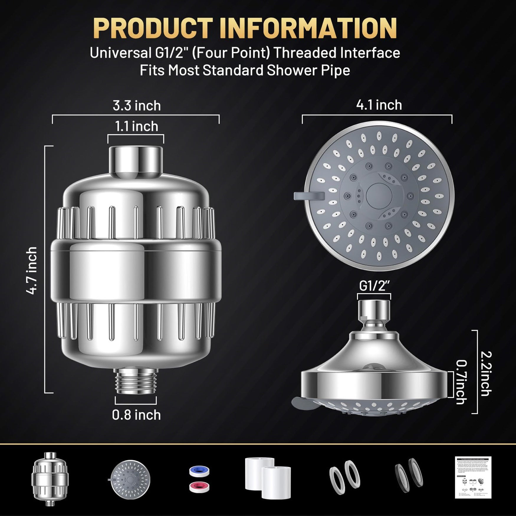 Milex 15 Stage Shower Water Filter image number 1