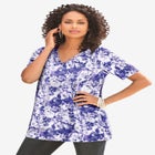 Plus Size Cotton Ultimate V-Neck Tee image number null