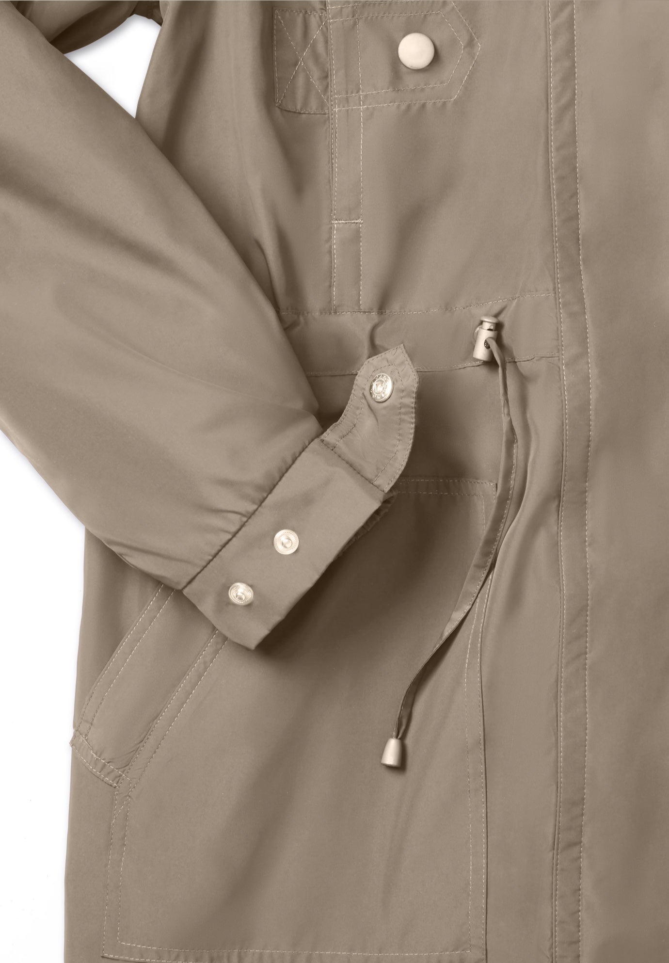 Taslon&reg; Anorak Jacket with Removable Fleece Lining image number 4