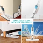 True & Tidy Refillable Spary Mop with Microfiber Pad & Scraper image number null