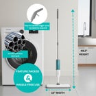 True & Tidy Refillable Spary Mop with Microfiber Pad & Scraper image number null