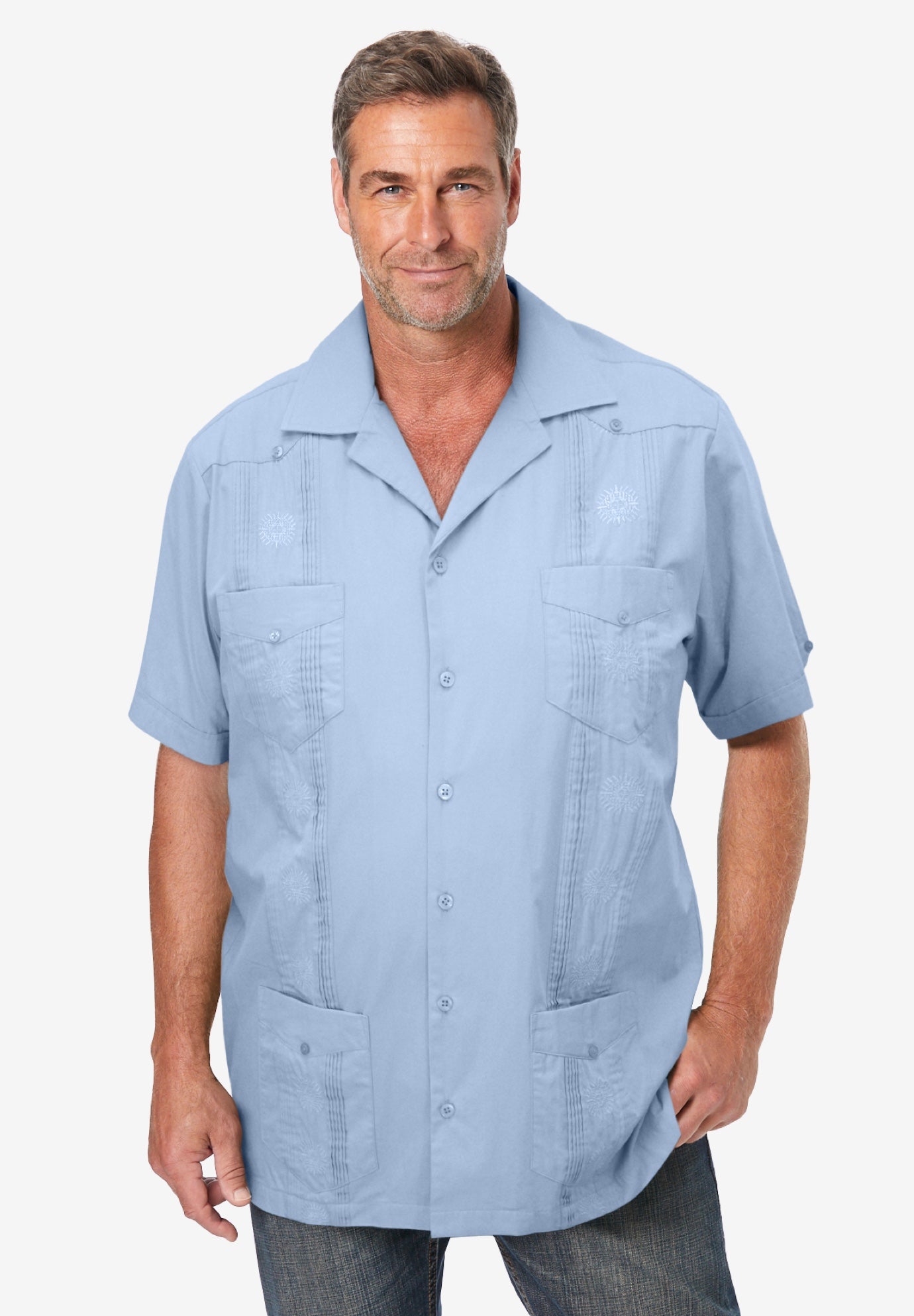 Short-Sleeve Guayabera Shirt image number 2