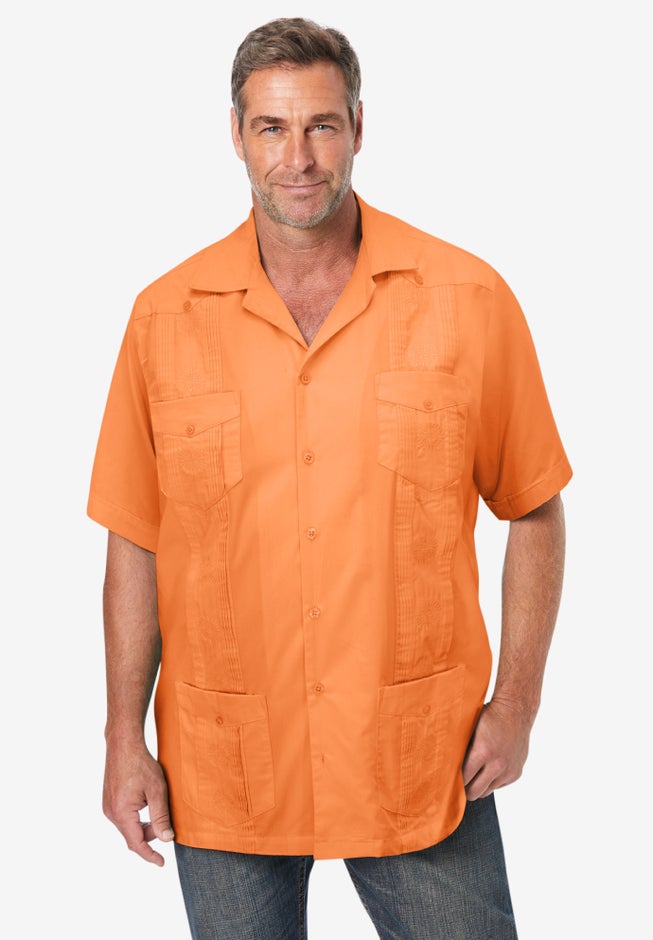 Short-Sleeve Guayabera Shirt image number 3