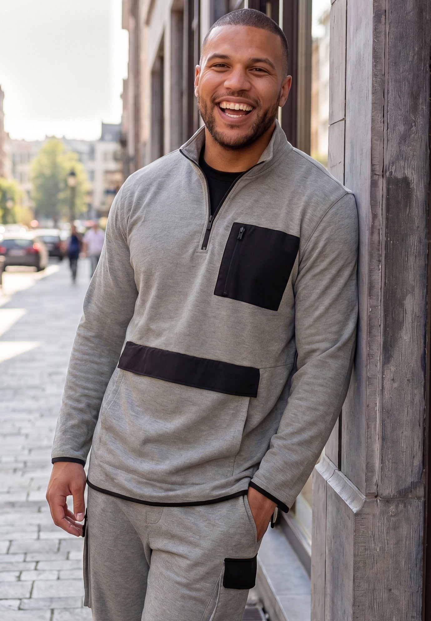 Mixed Media Fleece 1/4 Zip image number 0