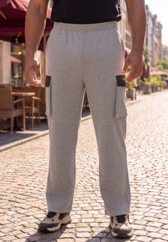 Mixed Media Fleece Cargo Sweatpant