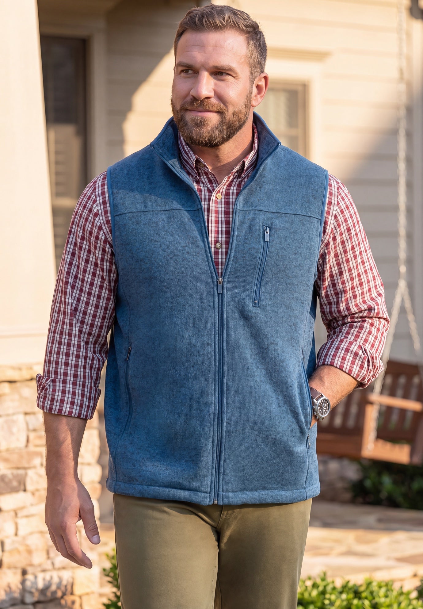 Sweater Fleece Vest image number 0
