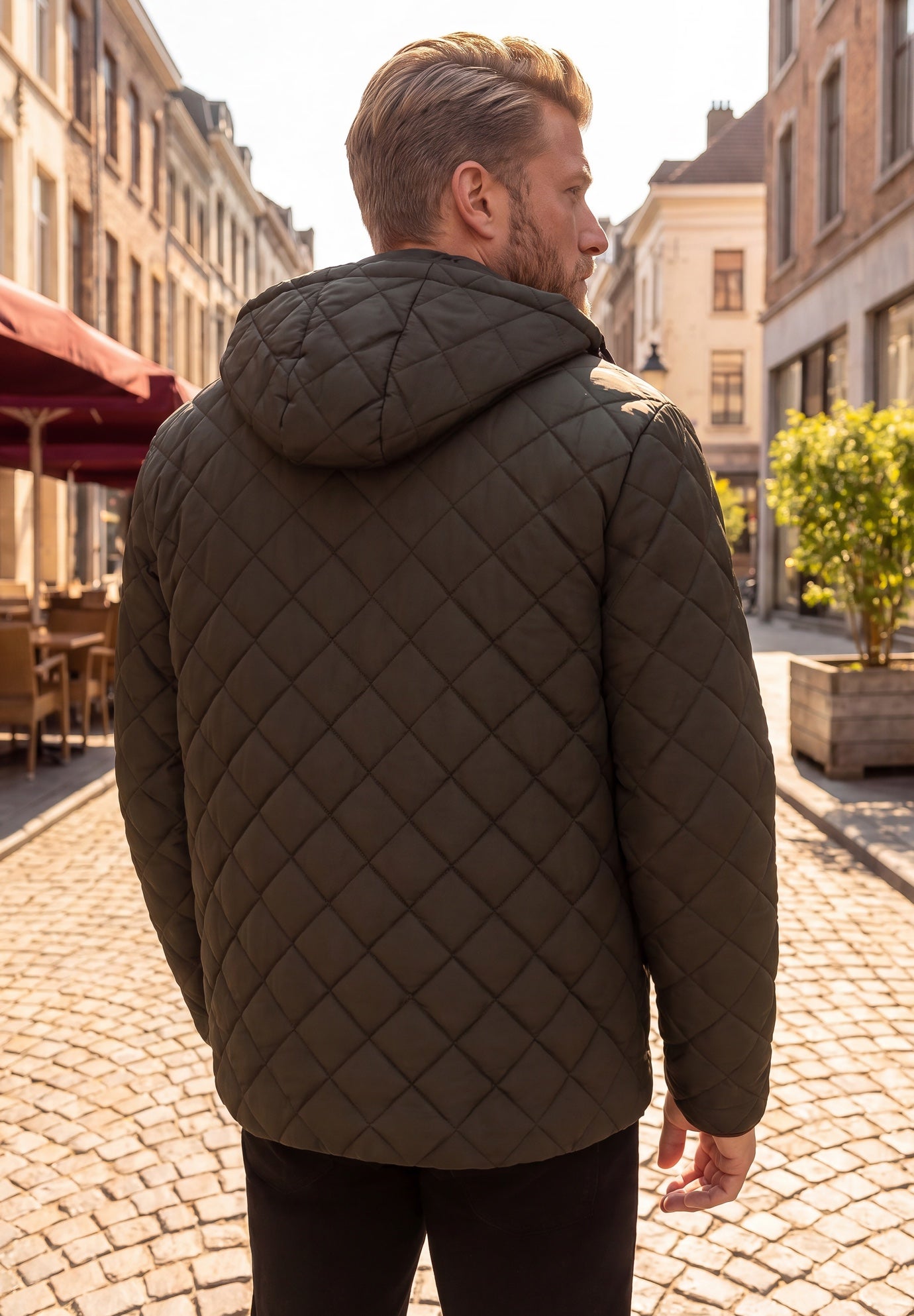 Hooded Quilt Jacket image number 1