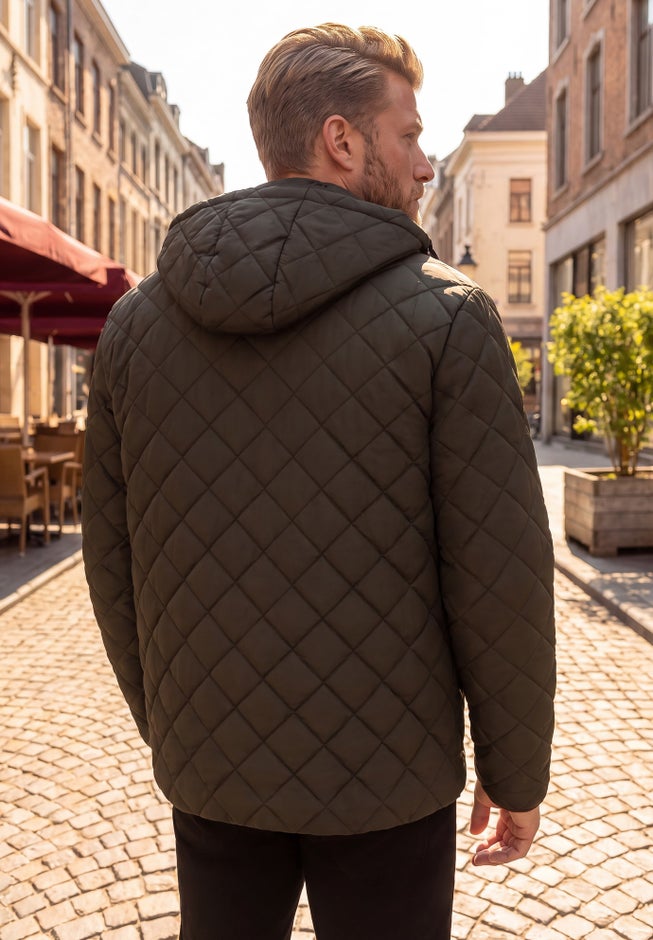 Hooded Quilt Jacket image number 1