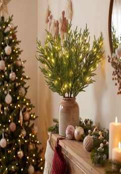 36"H Pre-lit Branches, Set of 5