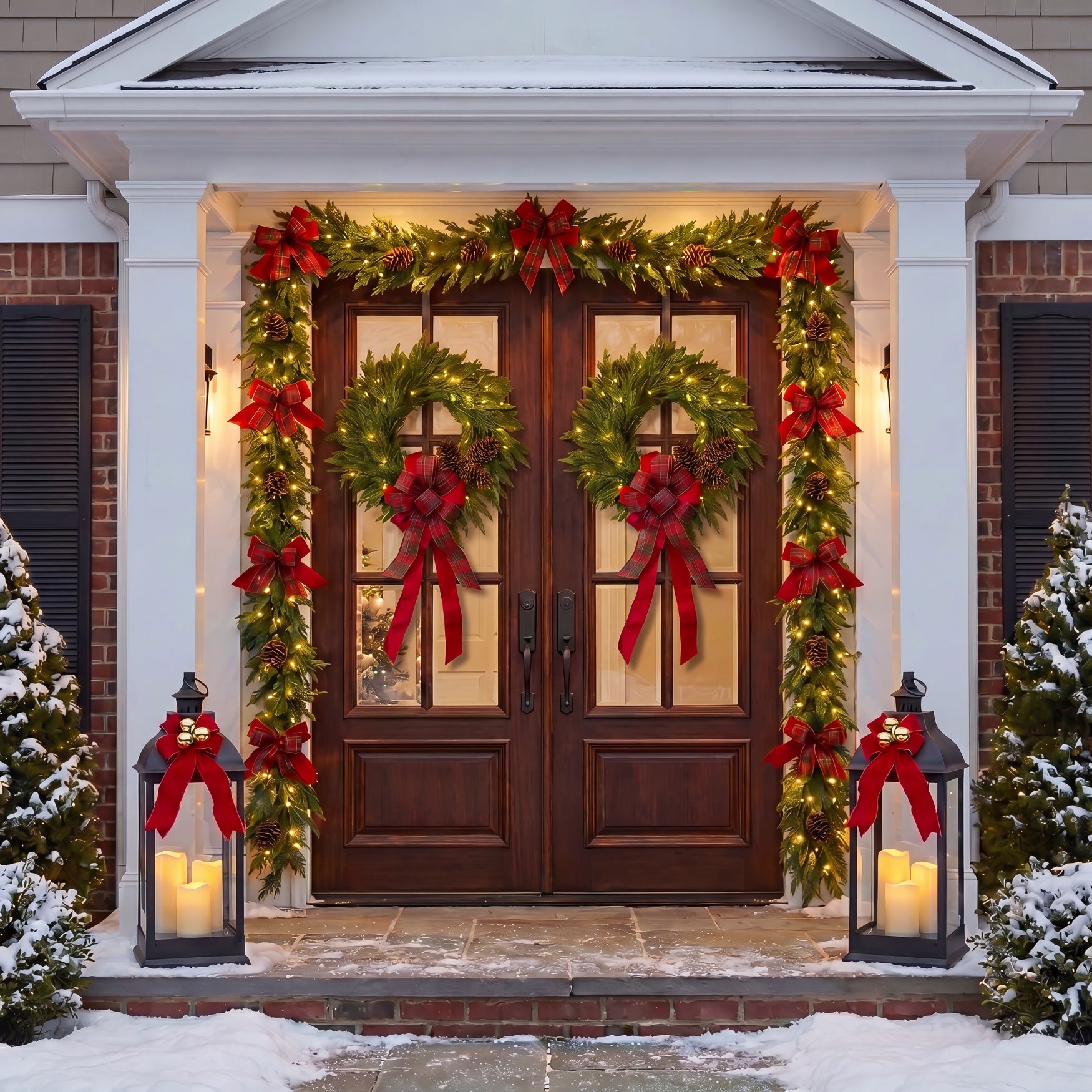 Twice As Nice Pre-lit Garland, Set of 2 image number 2