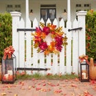 20" Pre-Lit Harvest Apple Wreath image number null