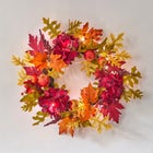 20" Pre-Lit Harvest Apple Wreath image number null