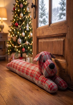 Christmas Dog Door Draft Blocker