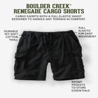 Renegade 9" Full Elastic Waist Cargo Shorts image number null