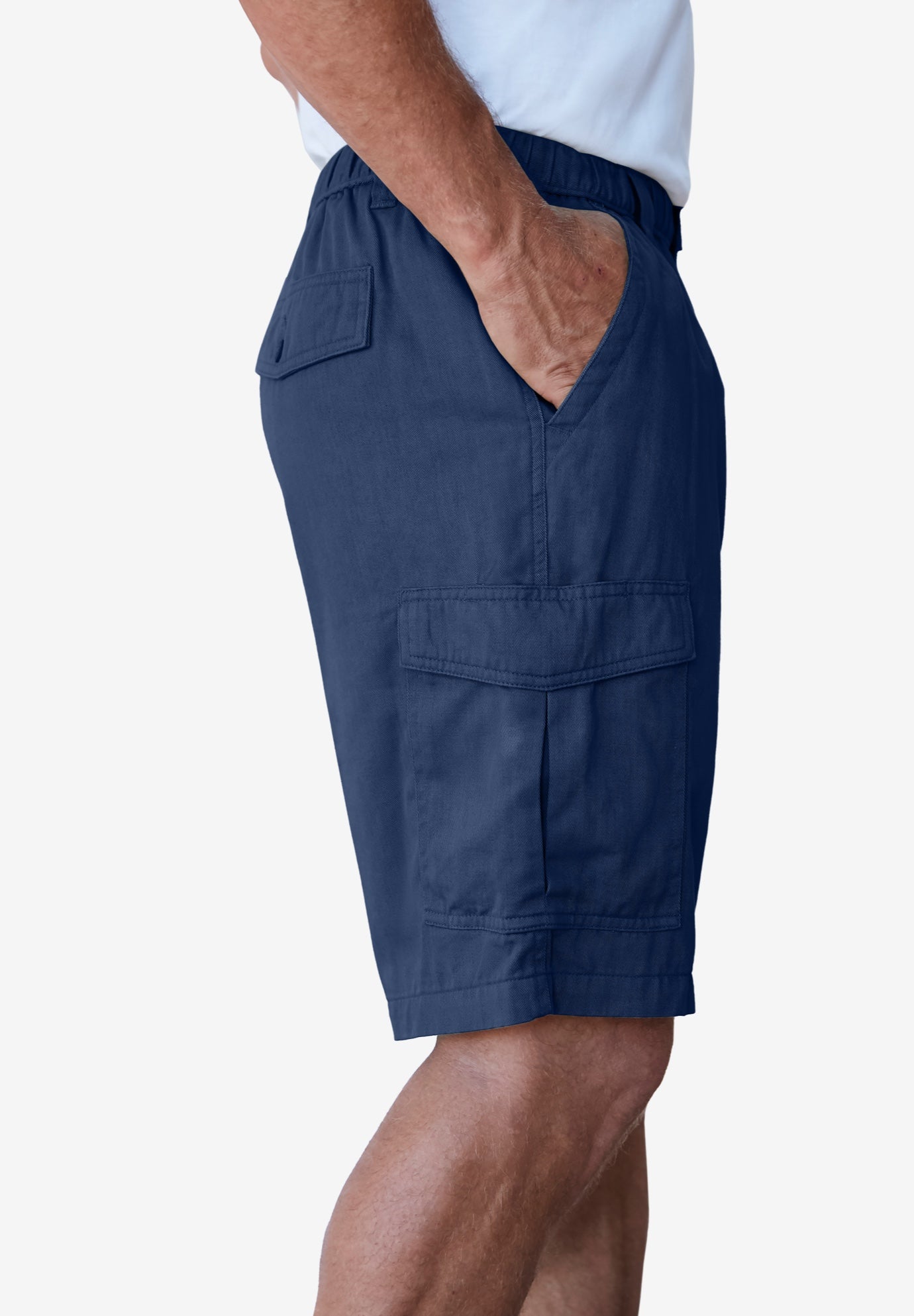 Renegade 9" Full Elastic Waist Cargo Shorts image number 2