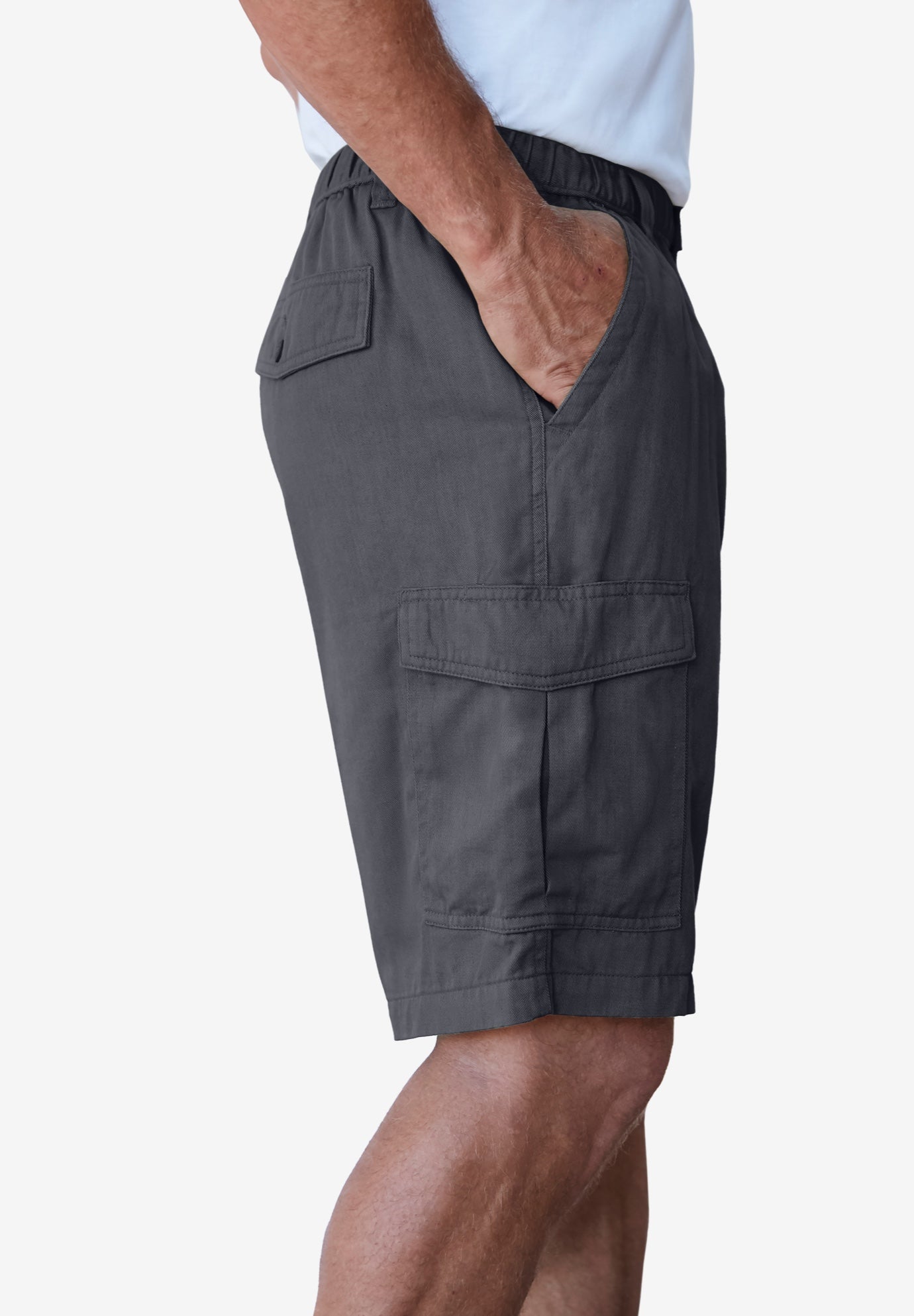 Renegade 9" Full Elastic Waist Cargo Shorts image number 2