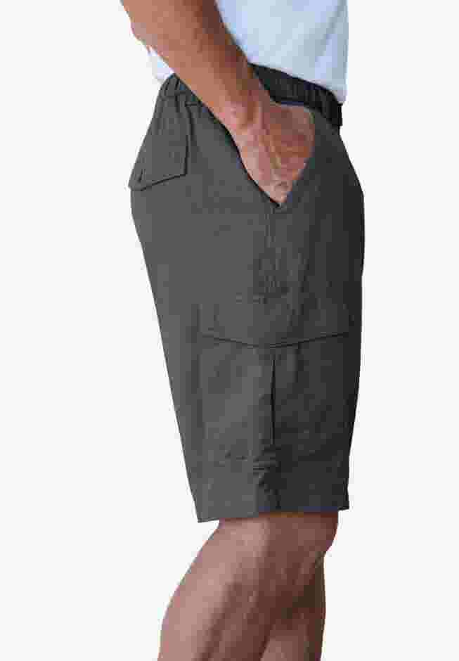 Renegade 9" Full Elastic Waist Cargo Shorts image number 2
