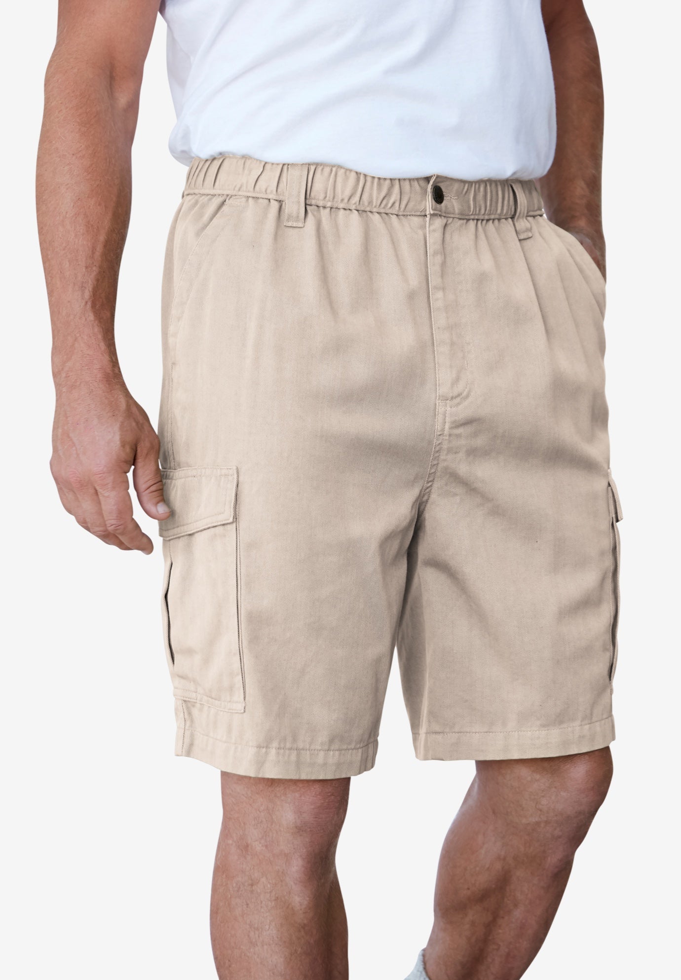 Renegade 9" Full Elastic Waist Cargo Shorts image number 0