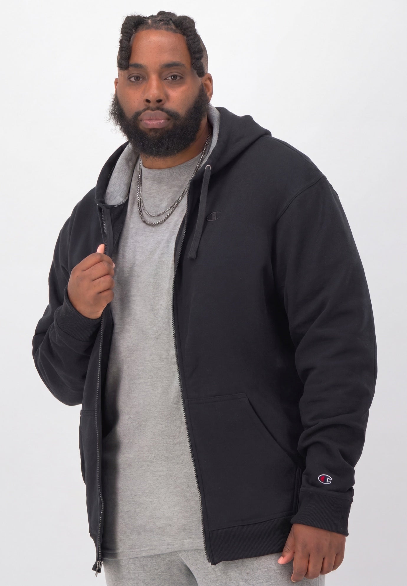 Champion&reg; Powerblend Full-Zip Hoodie image number 0